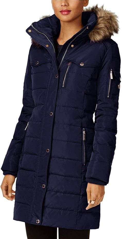 michael kors puffer coat navy